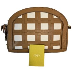 NWOT Fossil Women's Chelsea Crossbody Tan Bag Purse Handbag ZB7633231/ $148